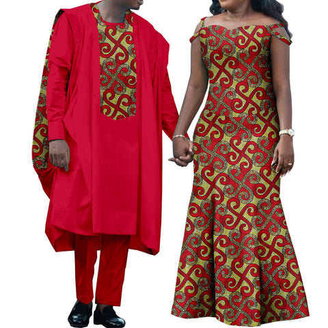African Clothes for Wedding Dashiki Dresses-WF01723-Veeddydropshipping