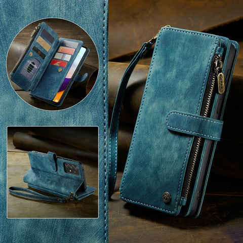Wallet Case for Samsung Galaxy S22 Ultra S21 FE S20 S10 Plus-PA00203-Veeddydropshipping