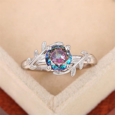 Colorful Cubic Zirconia Rings Fashion Wedding  Party Women Rings -JW01398-Veeddydropshipping