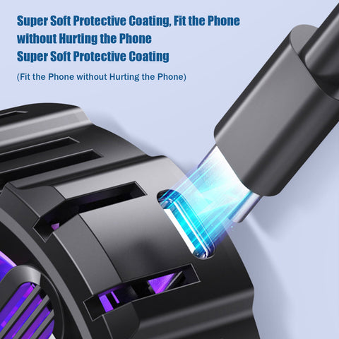 Magnetic Mobile Phone Cooler And Wireless Charger Mobile Game Cooling Fan RGB Lighting-PA00688-Veeddydropshipping