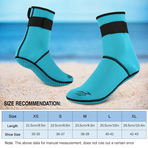 Diving Socks 3mm Neoprene Beach Water Socks Thermal Wetsuit Boots Anti Slip Diving Socks-OS00262-Veeddydropshipping