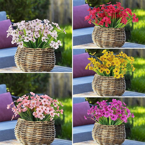 Artificial flower violet Outdoor fake flower-HA00682-Veeddydropshipping