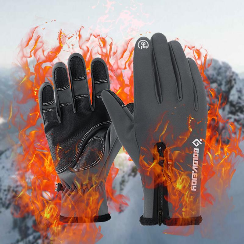 100% Waterproof Winter Cycling Gloves Windproof Outdoor Sport Ski Gloves Bicycle Bike -OS01135-Veeddydropshipping