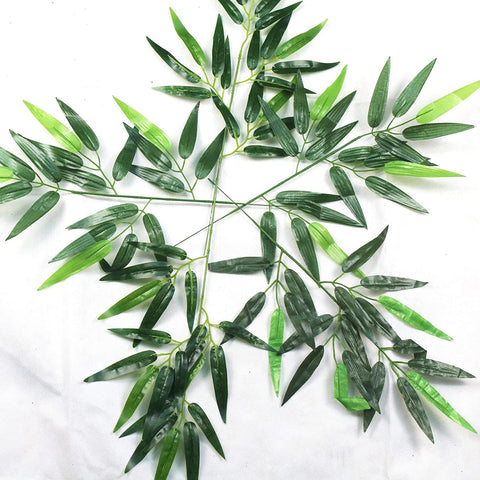 Artificial Bamboo Leaf Fake Branches Green Plants-HA00713-Veeddydropshipping