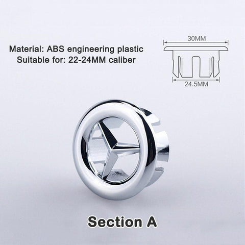 Sink Hole Round Overflow Cover Ceramic Pots-HA01033-Veeddydropshipping