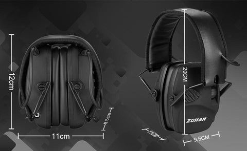 Electronic Earmuff  with Replacement Gel Ear Cup-CO00662-Veeddydropshipping