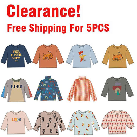 Children&#39;s Tshirt 2022 Summer T-Shirt Home Wear Long Sleeve Cute Kids-TB01138-Veeddydropshipping