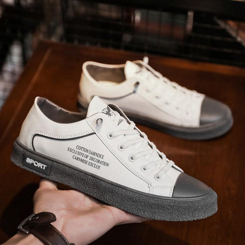 Vulcanize Shoes Canvas Shoes All-match Comfortable Men-BS01428-Veeddydropshipping