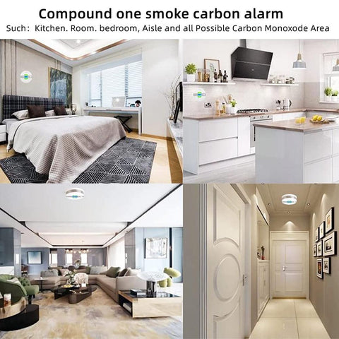 Smoke Alarm LED Digital Carbon  Detector-CO00616-Veeddydropshipping