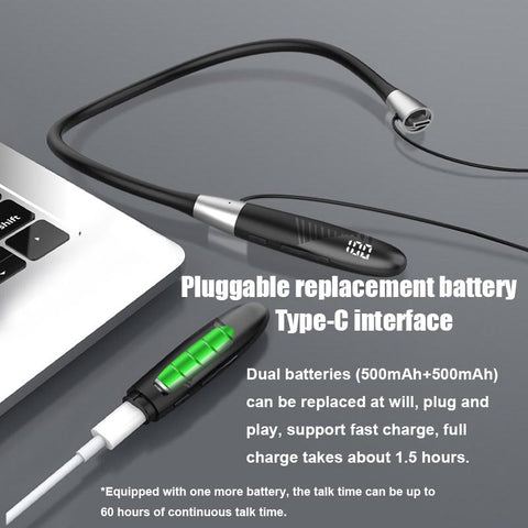 200Hours Wireless Bluetooth Earphone HiFi Bass Headphones Magnetic -CE01073-Veeddydropshipping