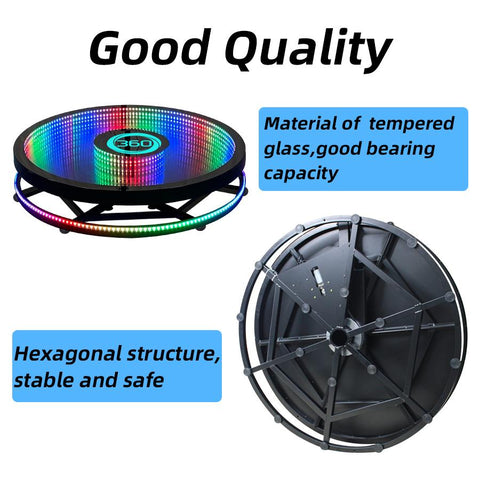 360 Photo Booth Automatic Rotating Selfie Video Spin Machine 80cm 100cm 115cm LED -CE00316-Veeddydropshipping