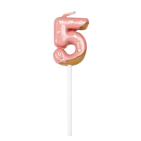 Donuts Numbers Birthday Candles Wishing Parties-HA00361-Veeddydropshipping