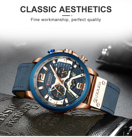Sport Watches for MenLuxury Military Leather Wrist Watch Man-JW00691-Veeddydropshipping