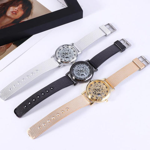 Luxury Stainless Steel Quartz Sport Plastic Band Dial Wristwatch-JW01131-Veeddydropshipping