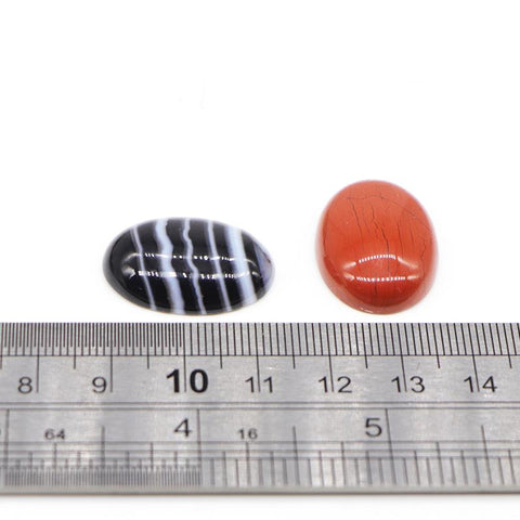 Cabochon Natural Stone Healing Crystal  Spacers Beads-JW01482-Veeddydropshipping
