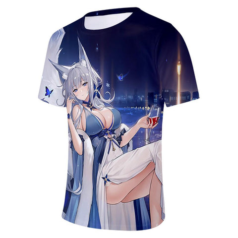 Lane 3D Printed T-shirt Men/women Summer Fashion-MF00246-Veeddydropshipping
