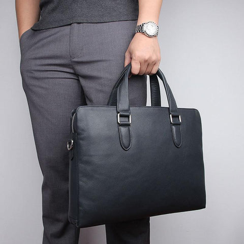 Leather 14&#39;&#39; Laptop Office Men&#39;s Briefcase Business Messenger-BS00480-Veeddydropshipping