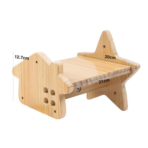 Solid Wood Cat Wall Mounted Climbing Frame-HA01440-Veeddydropshipping