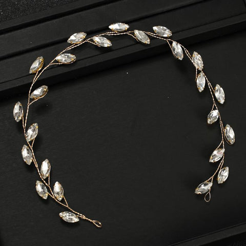 Headbands Wedding Handmade Crystal Women Hair Jewelry  -JW00509-Veeddydropshipping