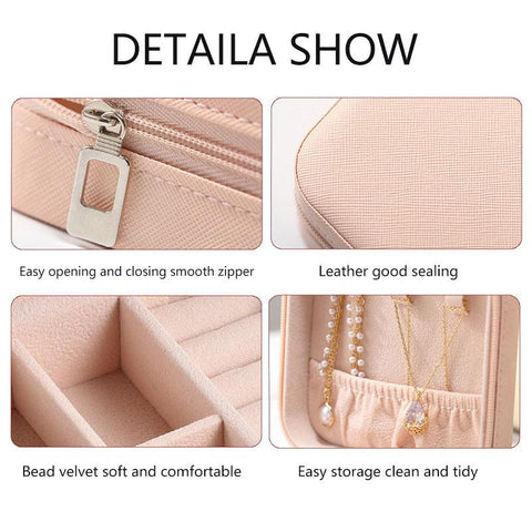 Jewelry Box Organizer Display Bridesmaid Travel Portable Boxes -JW01724-Veeddydropshipping