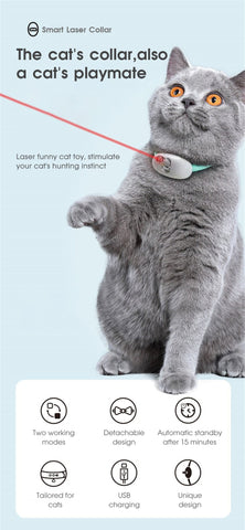 Automatic Cat Toy Smart Laser Teasing Cat Collar Laser-HA01466-Veeddydropshipping