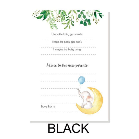 10 Pack Advice and Prediction Cards for Baby Shower Game Parent Message-TB00799-Veeddydropshipping