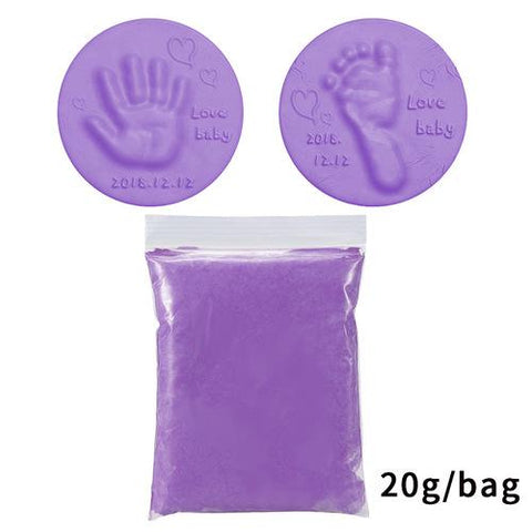 2022 Baby Care Air Drying Soft Clay Baby Handprint Footprint Imprint Kit-TB00827-Veeddydropshipping