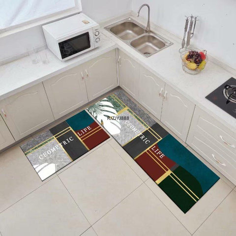 Crystal Velvet Long Strip Bathroom Foot Mats-HA00487-Veeddydropshipping