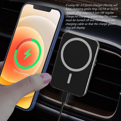 100W Magnetic Wireless Car Charger Vent Mount for MagSafe Case iPhone 13/13 Pro Max/14/12 Pro Max-PA01056-Veeddydropshipping