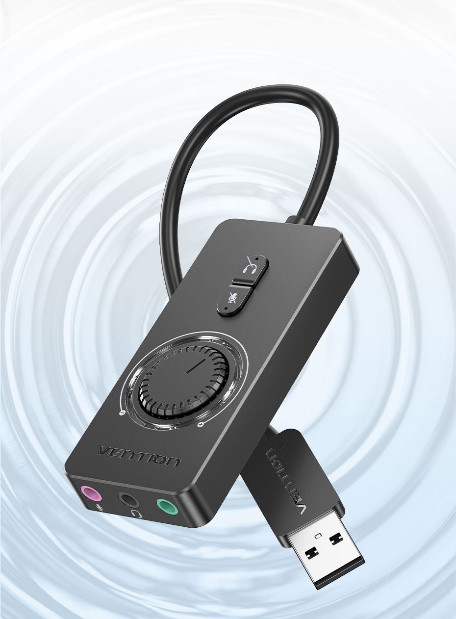 USB External Sound Card Audio Adapter  Earphone Microphone-CO00087-Veeddydropshipping