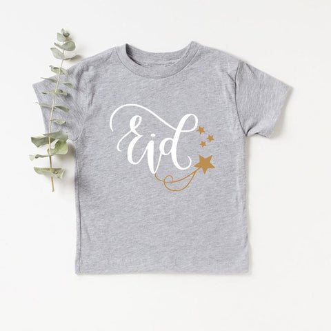 Happy Eid Print Children&#39;s Clothes Summer Boys Girls T-shirt Eid Mubarak-TB00944-Veeddydropshipping
