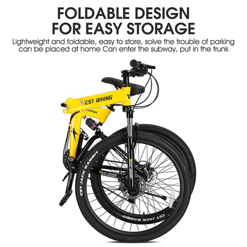 Foldable 27.5 Inch Mountain Bike 27 Speed BMX MTB Bicycle Men Women Shock -OS01070-Veeddydropshipping