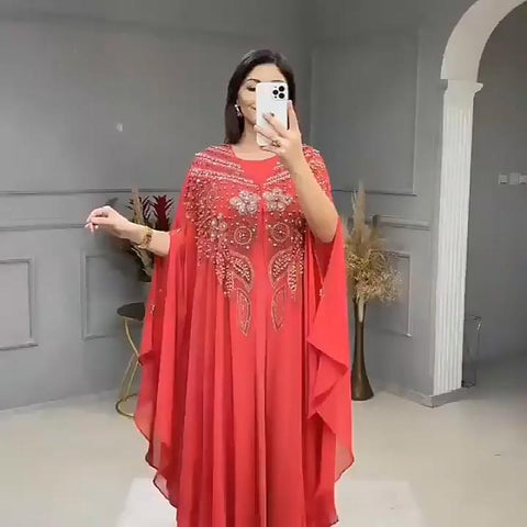 Abayas Women Fashion Dress Caftan Wedding-WF01510-Veeddydropshipping