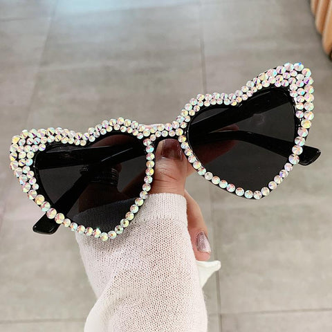 Cat Eye Love Heart Sunglasses Women-WF01328-Veeddydropshipping