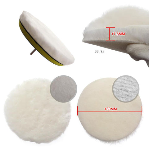 7Pcs Buffing Pad Set Thread 4/5/6/7inch Auto Car Repair Polishing pad-AM00360-Veeddydropshipping