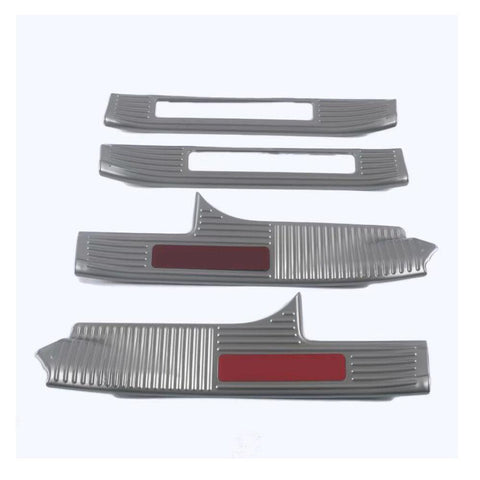 Stainless Steel Pedal Door Sill Scuff Plate Exterior Inner Threshold-AM00092-Veeddydropshipping