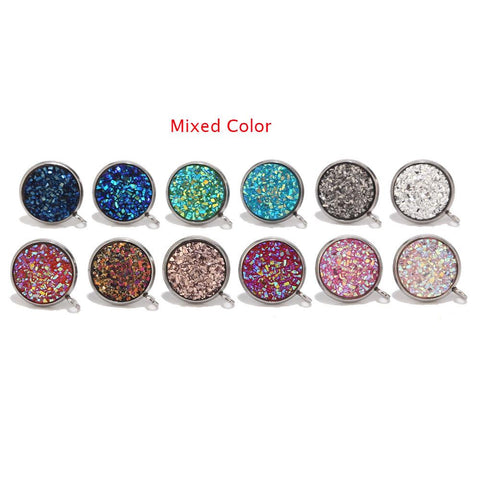 Stainless Steel Silver Resin Jewelry Findings Loop for Earring Making -JW01554-Veeddydropshipping