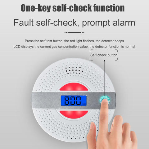 Smoke Alarm LED Digital Carbon  Detector-CO00616-Veeddydropshipping