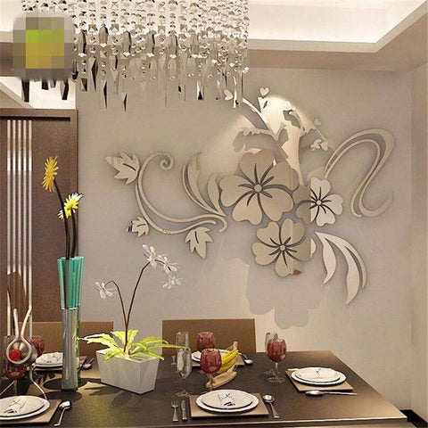 Self Adhesive Wall Sticker Flower Vine Modern-HA00241-Veeddydropshipping