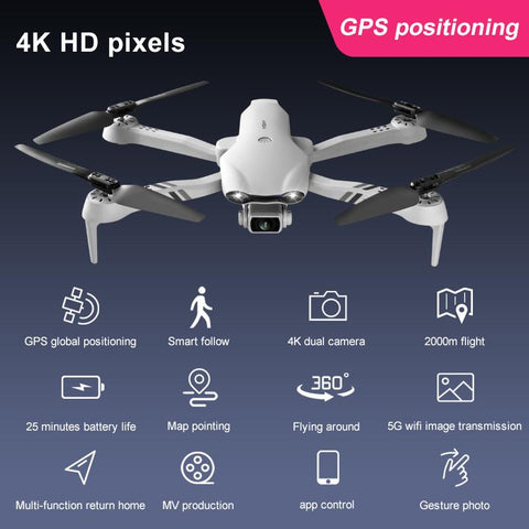 2021 New 4K HD dual camera with GPS 5G WIFI wide angle FPV real-time-TB01422-Veeddydropshipping