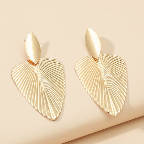 Exaggerated Simple Geometric Metal Earrings Women Party Jewelry -JW01444-Veeddydropshipping