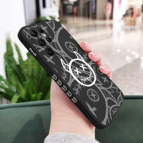 Funny Devil Phone Case For Samsung Galaxy S23 S22 S21 S20-PA00240-Veeddydropshipping