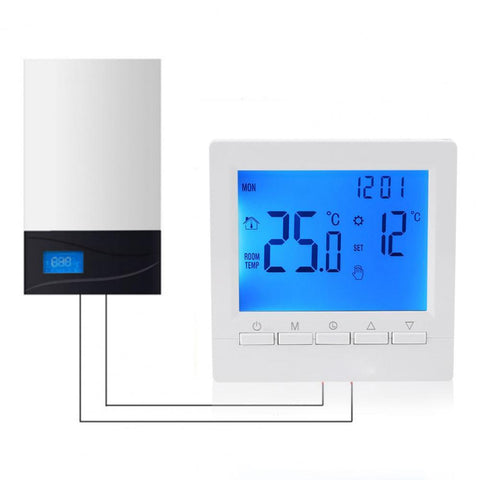 Household Thermostat Smart with Backlight LCD Large Screen Wall Room Heating-TI01034-Veeddydropshipping
