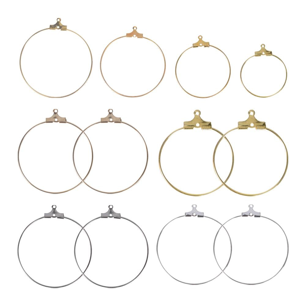Earrings Dangle Clasp Ear Wires Hooks DIY Circle Earring-JW01638-Veeddydropshipping