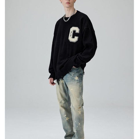 Clothing High Street Vintage Washed Men Jeans-MF00458-Veeddydropshipping