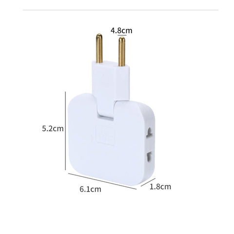 EU Plug 3 AC Outlet Power Strip Multiprise 1 Convert 3 Extension-CE00019-Veeddydropshipping