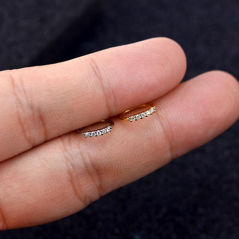 Korean Jewelry Nose Piercing Circular For Septum Zircon Nose Rings-JW01358-Veeddydropshipping