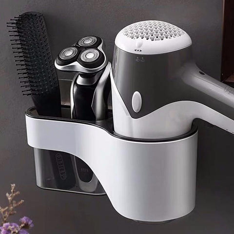 Wall Mounted Hair Dryer Holder For Bathroom Shelf-HA00898-Veeddydropshipping