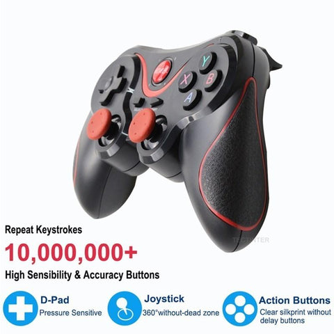 Support Bluetooth T3 Wireless Joystick Gamepad PC Game Controller -CE01347-Veeddydropshipping