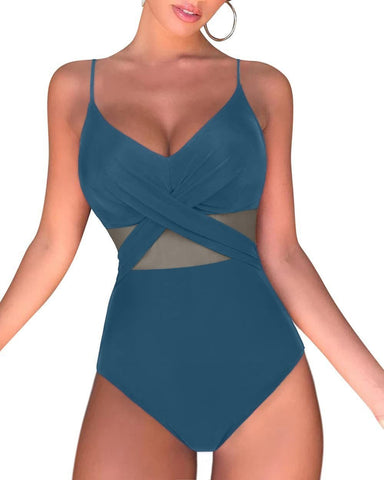 One Piece Tankini Swimwear 2023 New Solid Halter Plus Size Brazil Beach Push-Up -OS00048-Veeddydropshipping